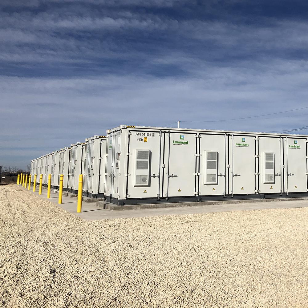 Power plant battery storage